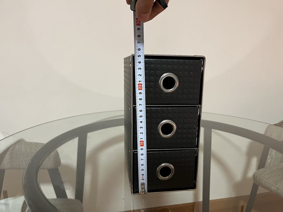 Caixa arquivo 3 gavetas