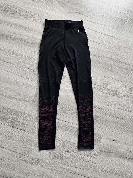 Czarne sportowe legginsy ombre