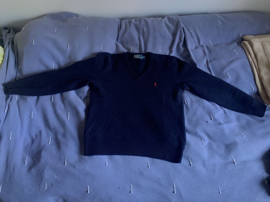 Camisola de malha da Ralph Lauren com decote em V