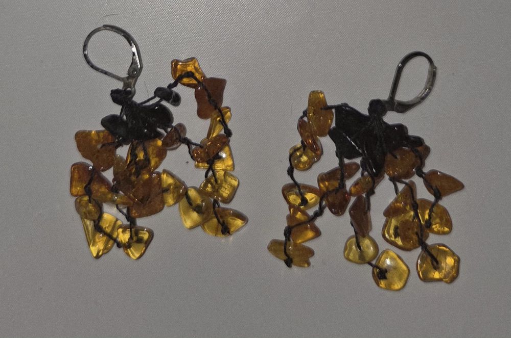 Baltic kolczyki bursztynowe