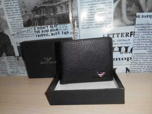 portfel MĘSKI EMPORIO ARMANI  , skóra, Włochy nowe 9915-1-1