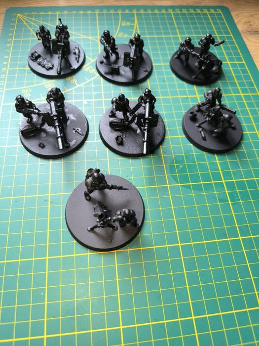 2x heavy weapon team astra militarum wh40k Warhammer imperial  guard HWT