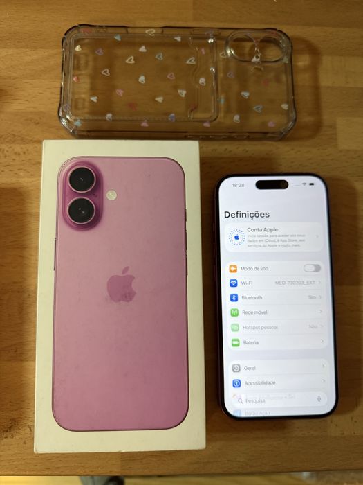 Iphone 16 128gb pink  desbloqueado(ACEITO RETOMA)