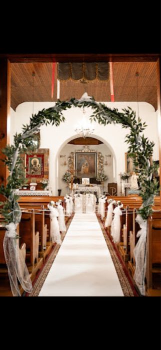 Biały dywan ślubny 11 metrow