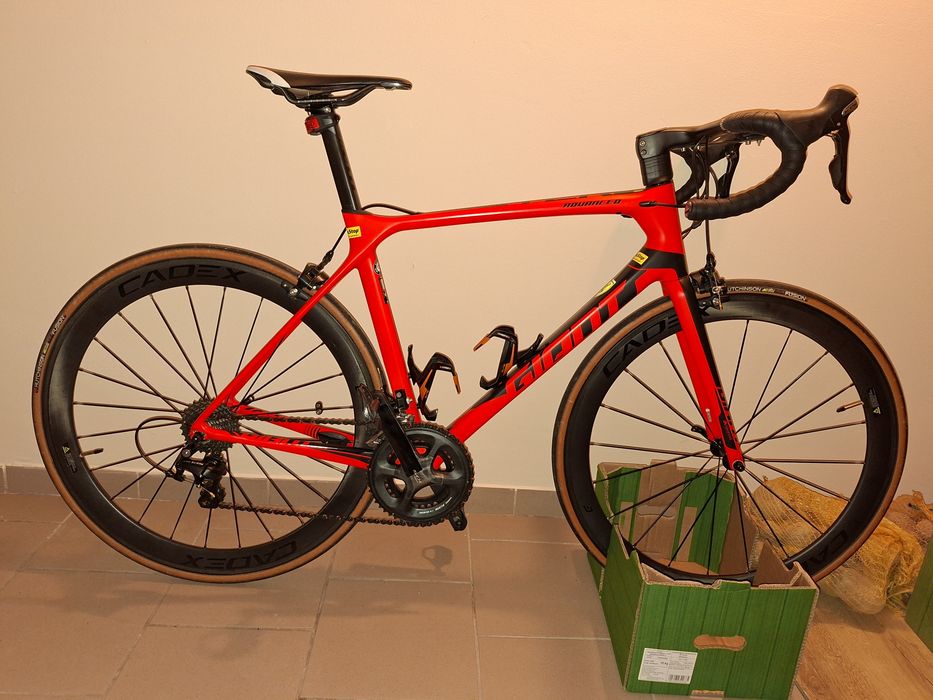 Rower szosowy Giant Tcr Advanced 2 full Carbon - 1 właściciel, mały przebieg, po serwisie. Rama M/L.