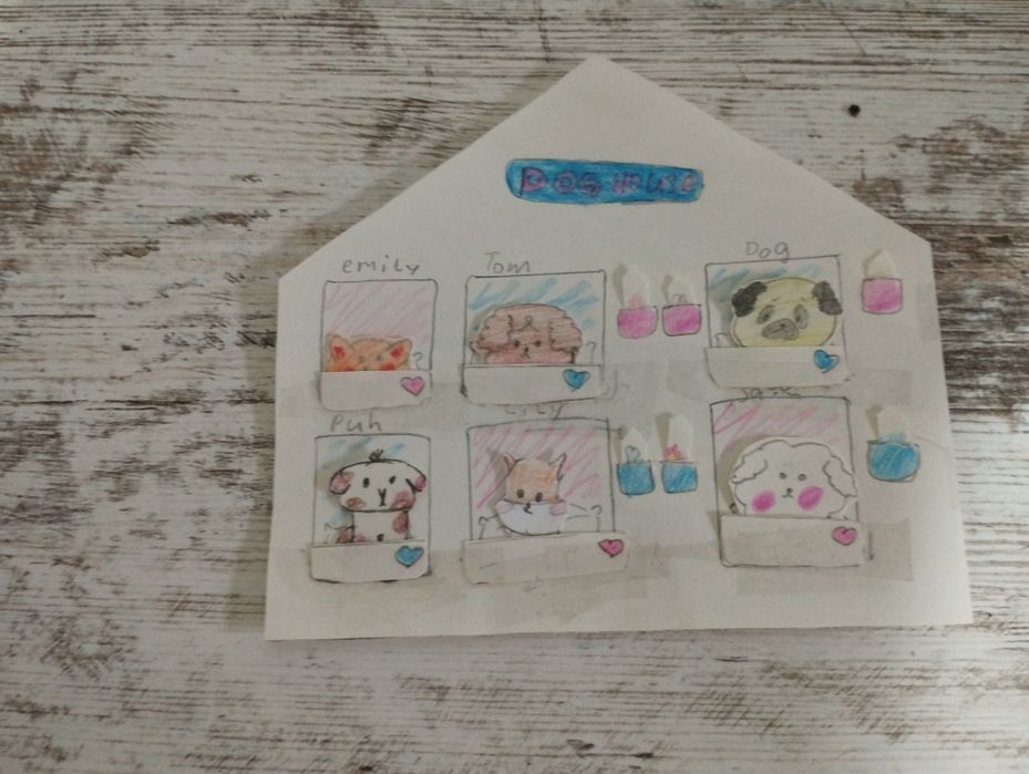 Бумажний притулок, для собак догхаус