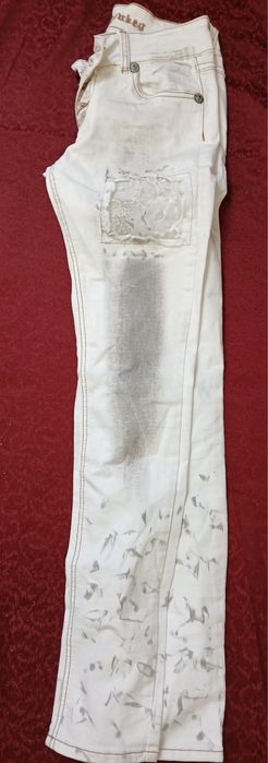 Spodnie z wszytą koronką rozm 32