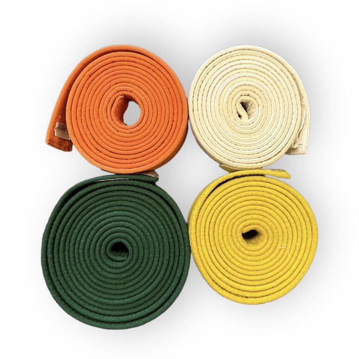 Cinto Branco / Amarelo / Laranja / Verde