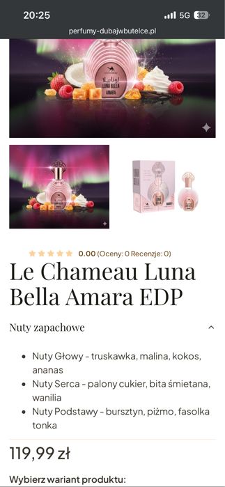 Chameau Luna Bella Amara arabskie perfumy