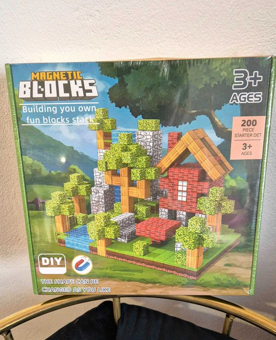 klocki magnetyczne minecraft 200 sztuk