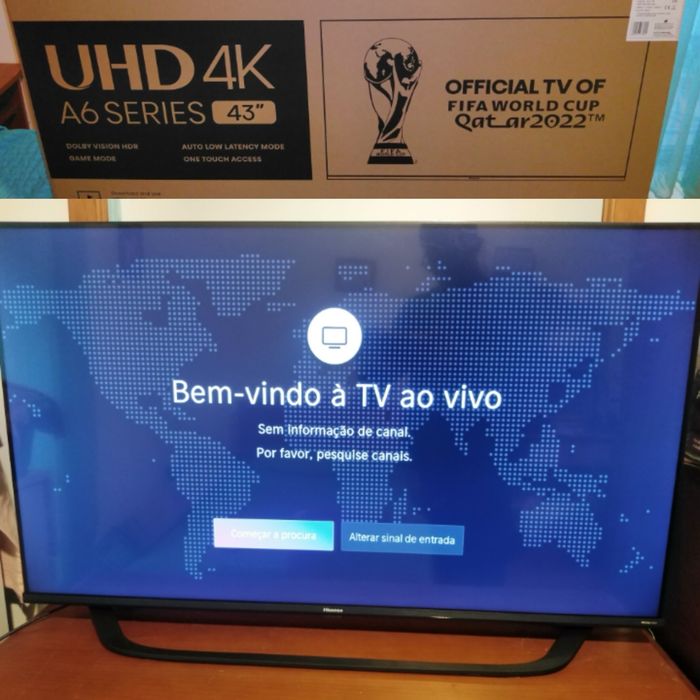 Tv Hinsense UHD 4K 60hz A6 SERIES 43"  (43 polegadas)