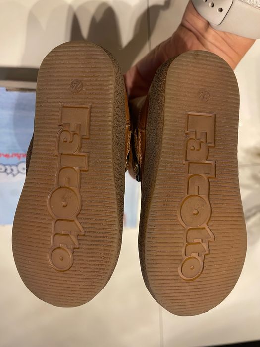 Сапоги чоботи з натуральної шкіри з натуральним хутром Naturino 24 роз