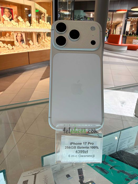 iPhone 17 Pro 256GB Silver 6- mc Gwarancji 4199 zł