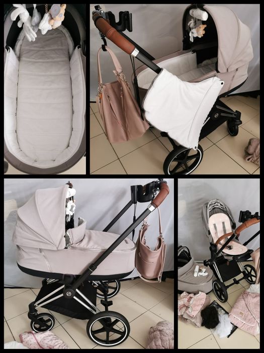 Cybex Priam 3w1 wózek gondola  piękny zestaw