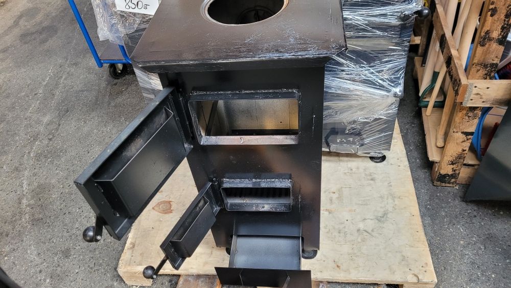 Piec koza MAXX 17 CEGIEŁ, WZMOCNIONY BL.3mm rura kolano trójnik radiat