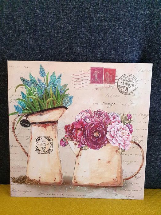 Tela decorativa em tons pastel