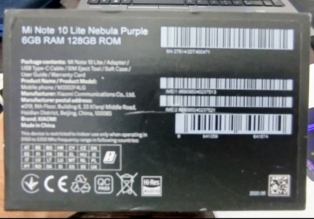 Продам Xiaomi Mi Note 10 Lite 6/128