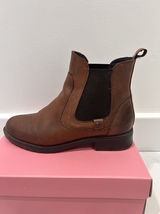 Sztyblety , botki brązowe. Rozmiar 36