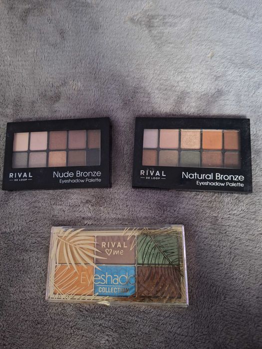 Paletki cieni mało użyte