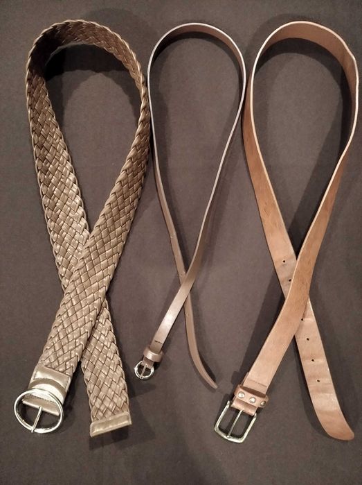 Cintos de senhora pretos e castanhos 75-117 cm