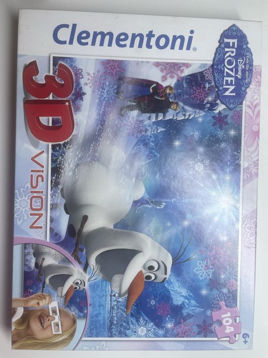 Puzzle Clementine 3D z okularami 104 elementy