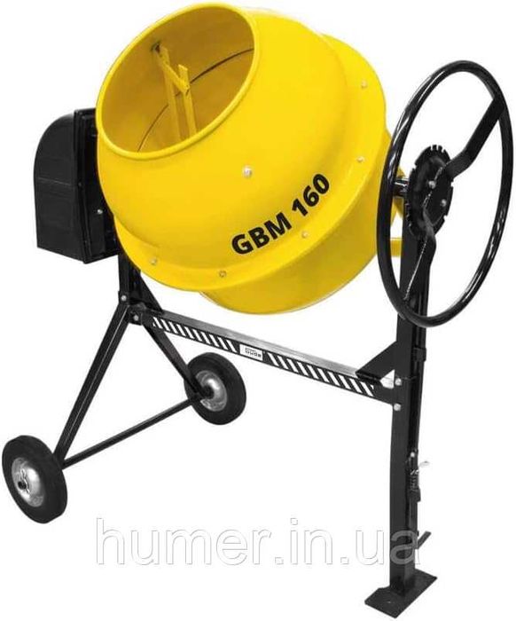 Бетонозмішувач Güde Concrete Mixer GBM 160 л, 670 Вт, 3100 об/хв