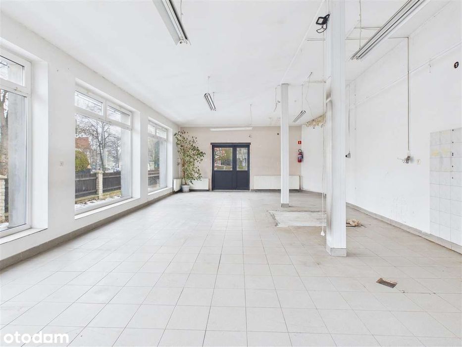 Parterowy lokal 86 m² – witryny, siła, parking – Sienkiewicza
