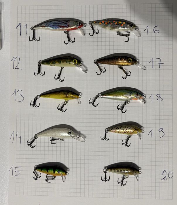 Woblery pstrągowe i kleniowe Rapala, Bonito i inne, okazja