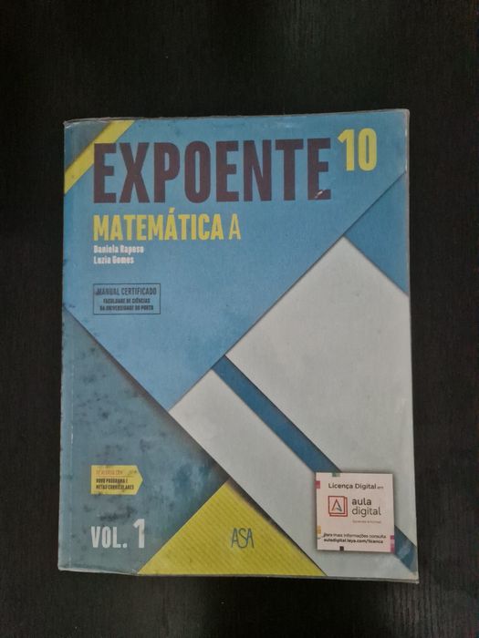 Manual de Matemática A 10° Ano - Plastificados Part1/2
