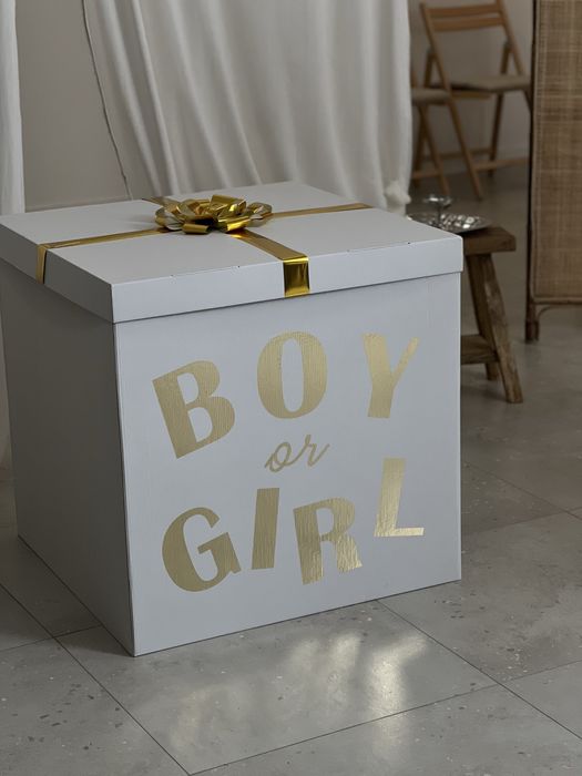 Коробка для кульок на гендер-паті