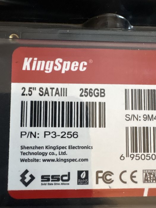 Dysk ssd KingSpec 2.5 sata 3 256gb