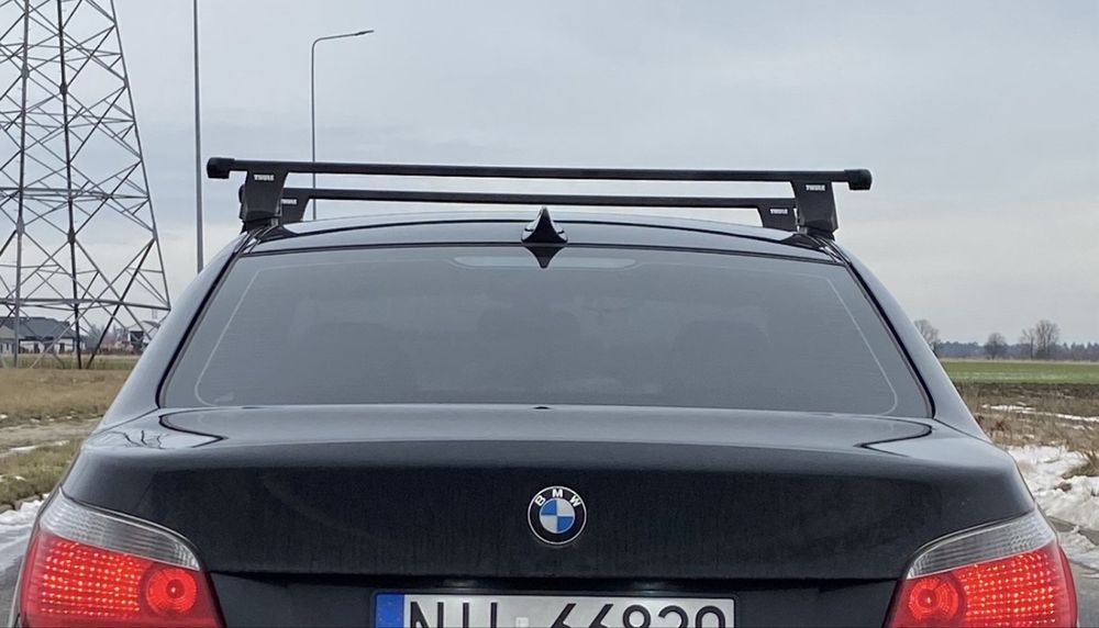 THULE BMW Seria 5 E60 Belki dachowe poprzeczki BMW E60 sedan bez relingów
