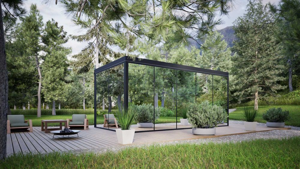 Mirror House Uran 20 Całoroczny dom mobilny PREMIUM lustrzany dom.