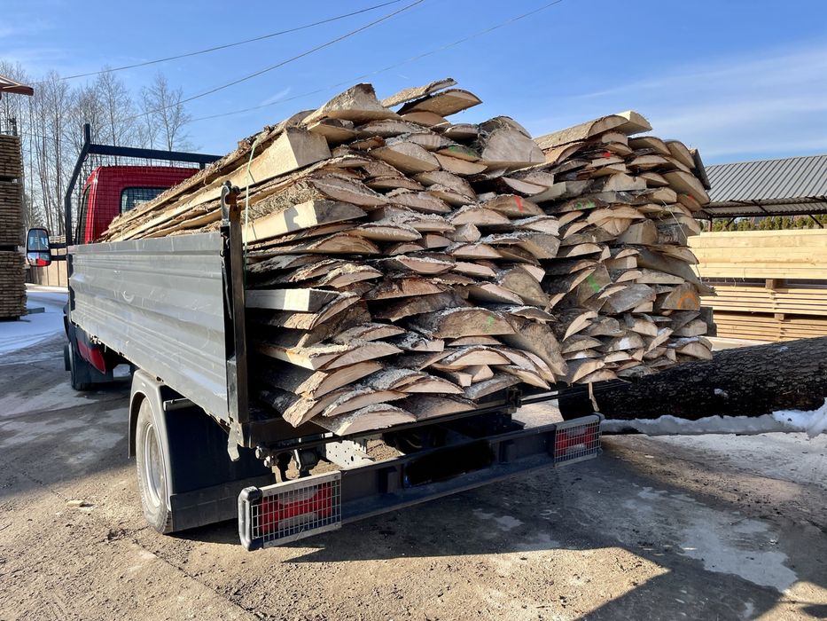 Drewno na opał okrajki zrzyny