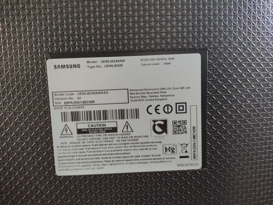 Telewizor 60" Samsung UE60J6240AW Smart TV Full HD 120Hz