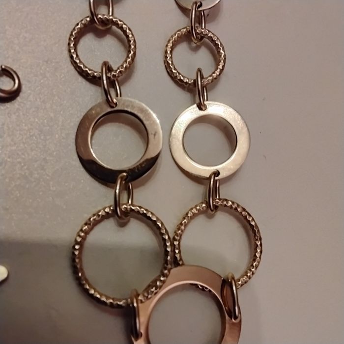 Naszyjnik z pozłacanego srebra