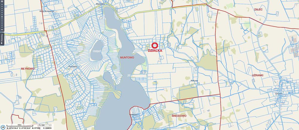 Działka w Muntowie
