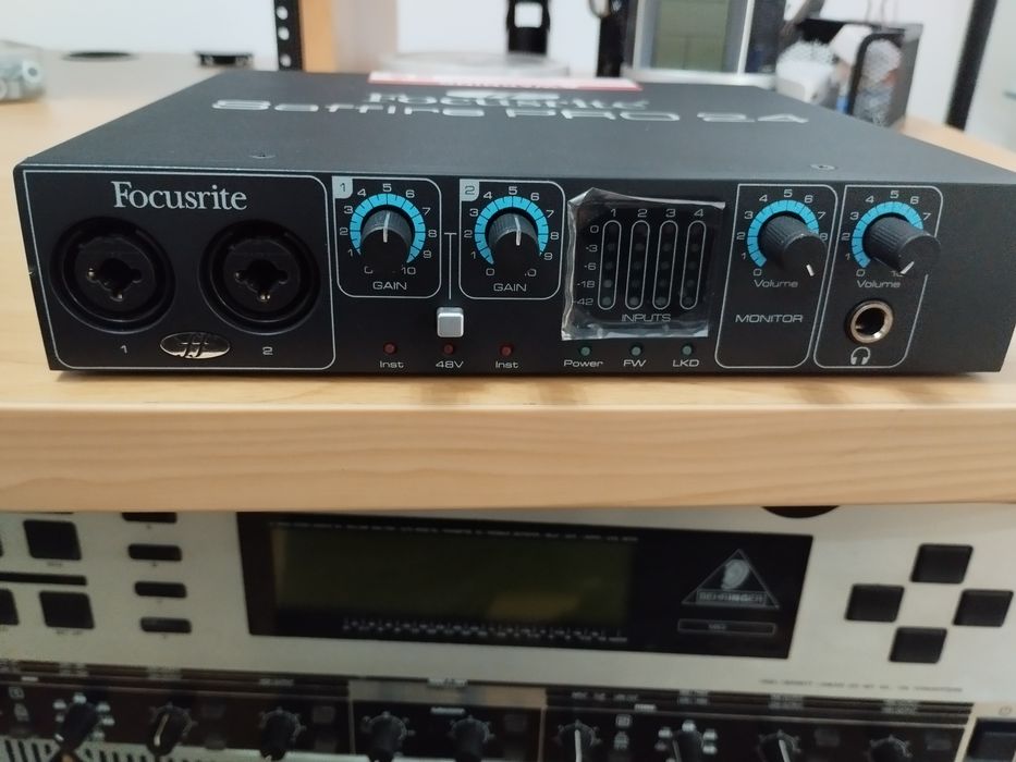 Placa de som focusrite saffire pro 24