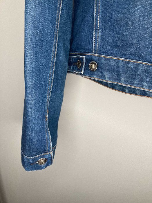 Джинсовая куртка Gap XS - короткая, тёмно-синяя