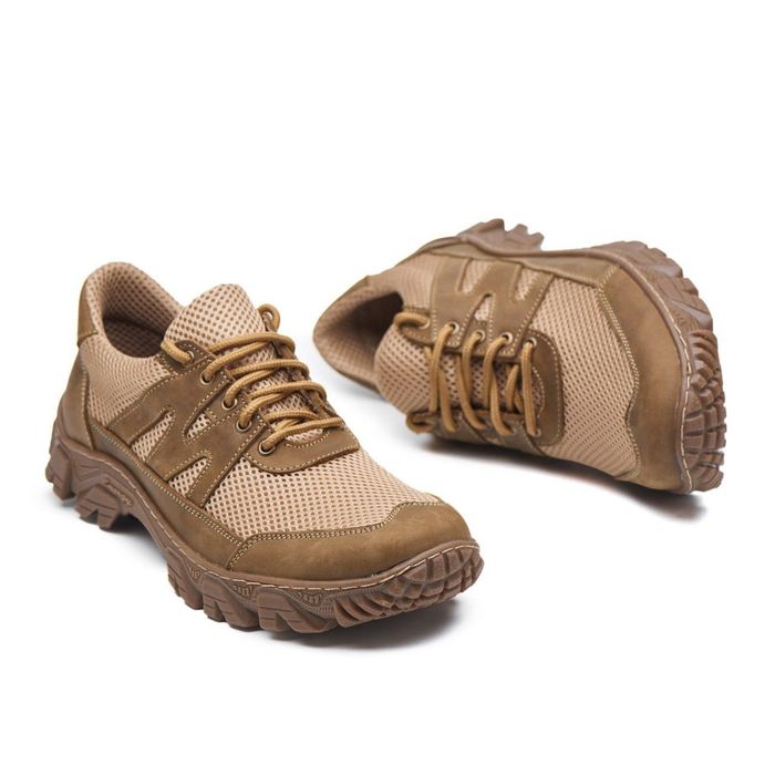 Тактичні літні шкіряні кросівки чоловічі тактические летние кроссовки