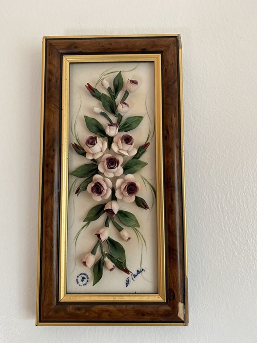 Quadro com flores Capodimonte
