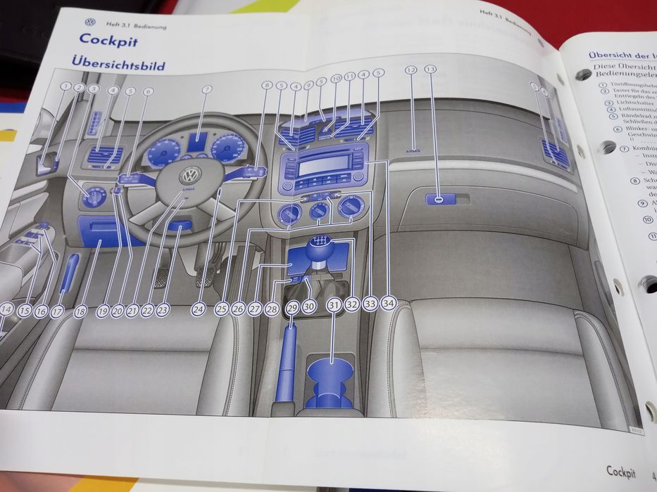 Volkswagen Golf V 5 Instrukcja Książka Gwar. Etui Komplet Bundeswehr