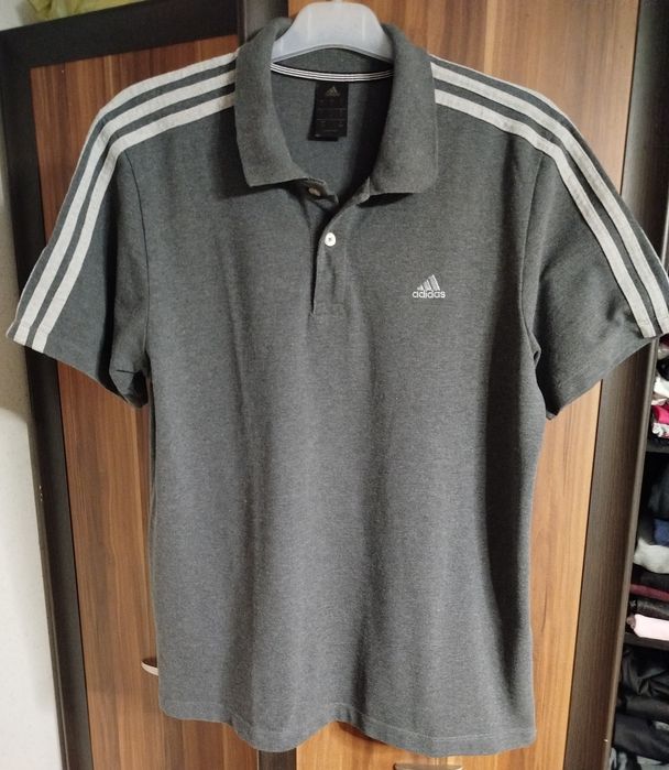 Koszulka męska polo bawełniana Adidas rozmiar L stan idealny