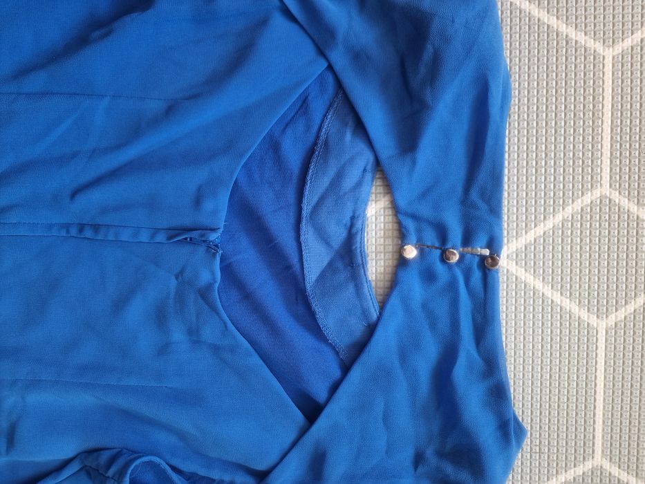 Niebieska Sukienka 44 XXL Dorothy Perkins kobalt elegancka prosta