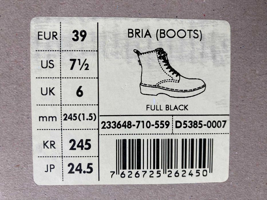 Levi's® BRIA  Skórzane botki na platformie. Nowe z metką rozm. 39.