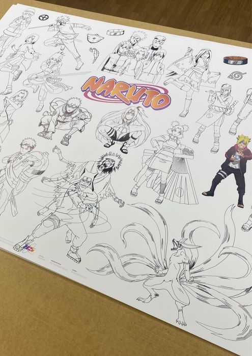 Розмальовка 100х130 см Різдвяна, Зимові свята, Гаррі Поттер, Наруто