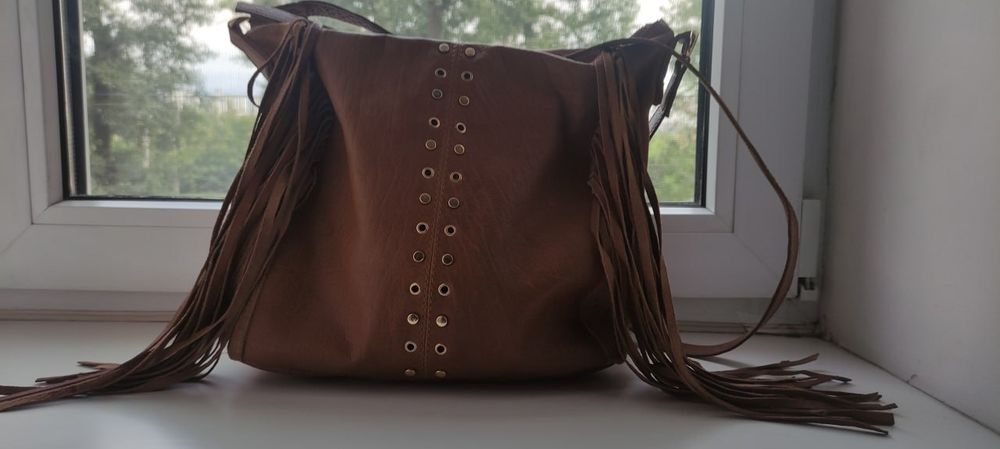 Шкіряна сумка з натуральної шкіри, сумка из натуральной кожи New Look