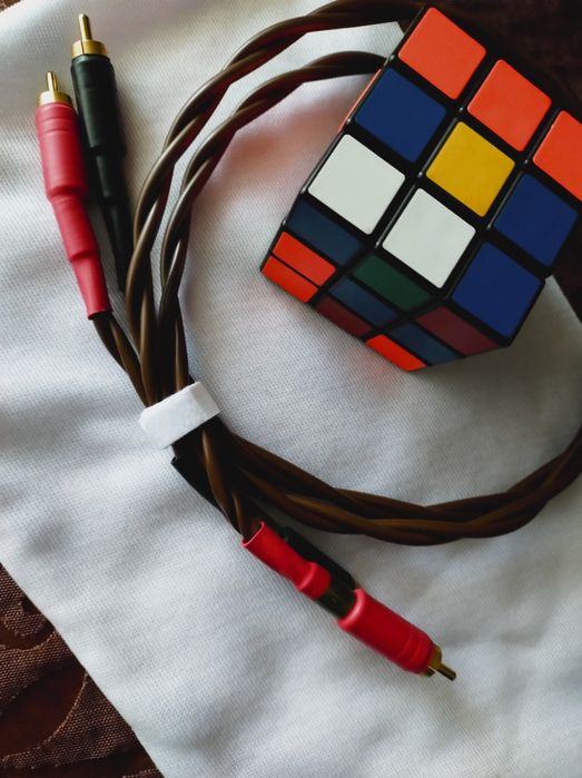 Interkonekt RCA stereo PSB Basic Gold PB o długości 65cm. (Cinch) x2