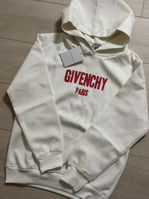 Givenchy hoodie distressed