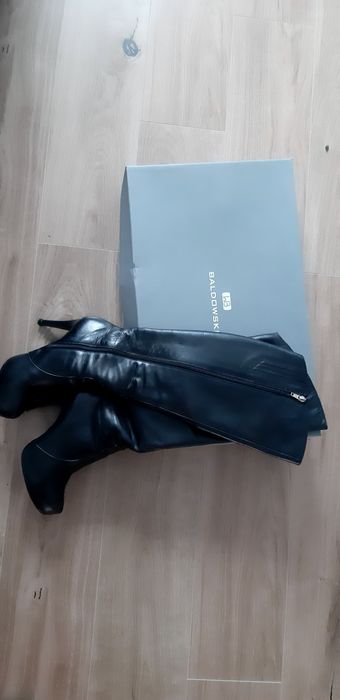 Kozaki Baldowski, skóra naturalna, rozm. 38